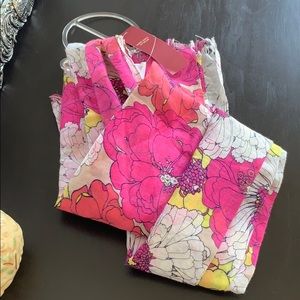 Pink Floral Scarf Brand New Great For Spring